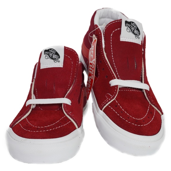 VANS SK8 MID RETRO SPORT MENS SNEAKERS (RED/WHITE) - Picture 2 of 5